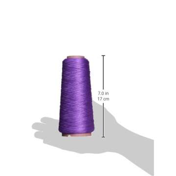 DMC Six Strand Embroidery Cotton 100 Gram Cone - Vibrant Violet Quality Thread