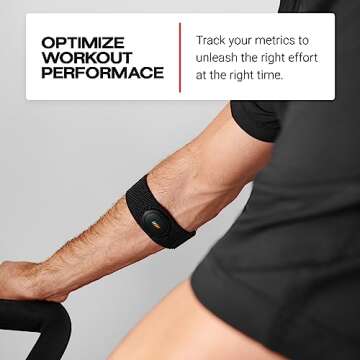 Peloton Heart Rate Band | Arm Band with Rechargeable Battery, Sweatproof Design, and Bluetooth® Compatibility