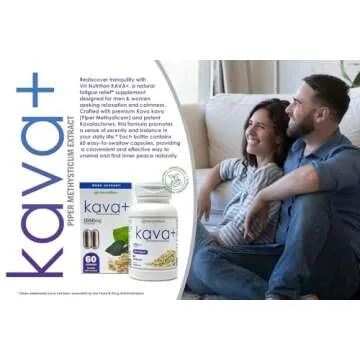 VH Nutrition KAVA+ | Kava kava Capsules | 1050mg Piper Methysticum + Kavalactones | Mood Support* Supplement | 60 Capsules