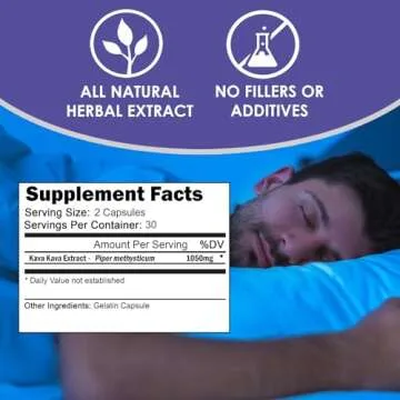 VH Nutrition KAVA+ | Kava kava Capsules | 1050mg Piper Methysticum + Kavalactones | Mood Support* Supplement | 60 Capsules