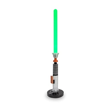 STAR WARS Luke Skywalker Green Lightsaber LED Mood Light | 23-Inch Desktop Table Lamp | Nightstand L...