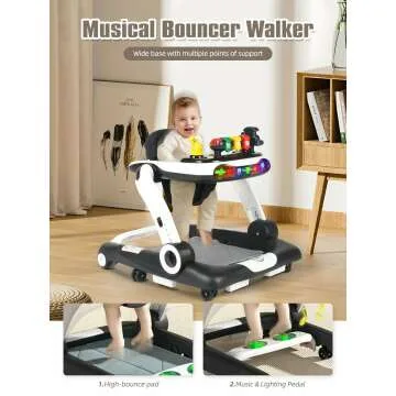 Music and Lights Baby Walker with Ergonomic Design
