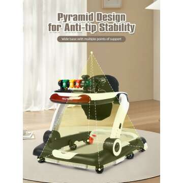 Music and Lights Baby Walker with Ergonomic Design