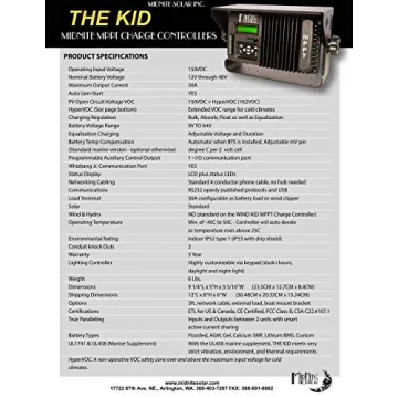 MidNite Solar Marine Charge Controller MNKID-M-B