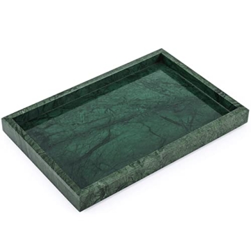 HESHIBI Marble Tray for Bathroom,100% Natural Marble Stone Vanity Tray for Kitchen,Home Deco,Vanity....