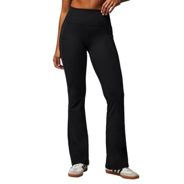 Fabletics Women's Oasis Pureluxe High-Waisted Pocket Kick Flare Leggings - Stylish Comfort for Every...