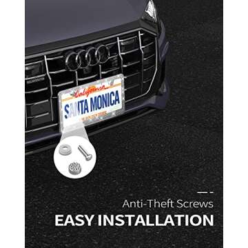 Sparkly Rhinestone License Plate Frame for Women