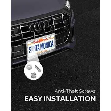 Sparkly Rhinestone License Plate Frame for Women