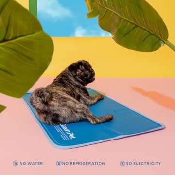 The Green Pet Shop Cool Pet Pad - Self-Cooling Mat