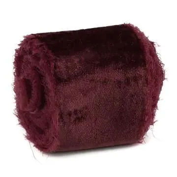 Gorgeous HUIHUANG Burgundy Velvet Ribbon for All Occasions