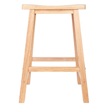 Winsome Satori Saddle Seat Counter Stool Natural Finish
