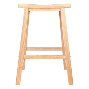 Winsome Satori Saddle Seat Counter Stool Natural Finish