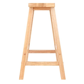 Winsome Satori Saddle Seat Counter Stool Natural Finish