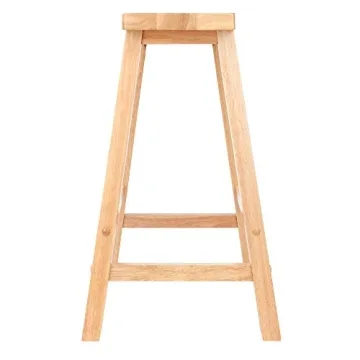 Winsome Satori Saddle Seat Counter Stool Natural Finish
