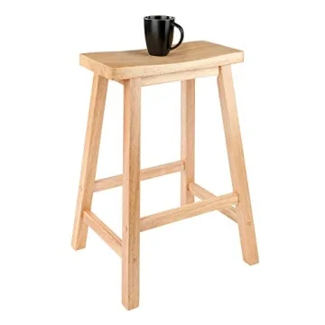 Winsome Satori Saddle Seat Counter Stool Natural Finish