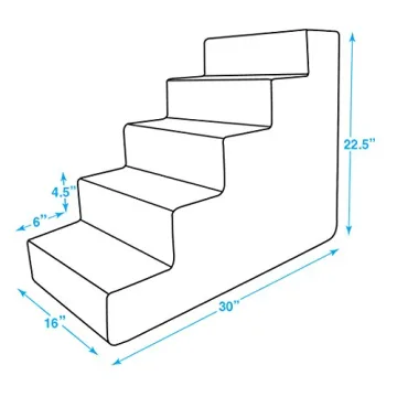 Best Pet Supplies Dog Stairs for Cats & Dogs - Non-Slip