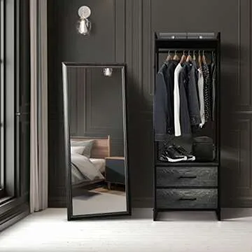 Sorbus Clothing Rack with Drawers for Smart Storage