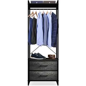 Sorbus Clothing Rack with Drawers for Smart Storage