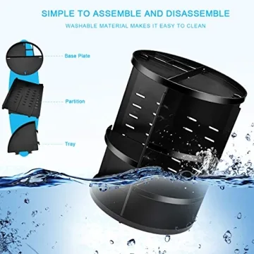 360 Spinning Makeup Organizer for Efficient Beauty Storage