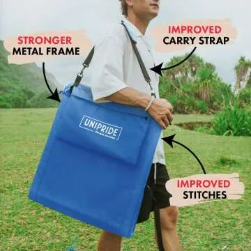 Comfortable Folding Beach Chairs for Adults - Set of 2