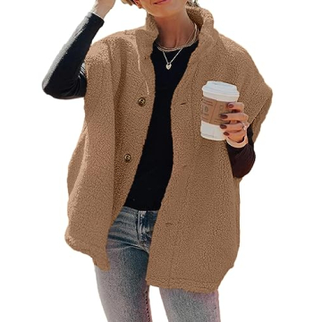 Hongqizo Women's Sherpa Fleece Vest - Cozy Casual Layering Piece