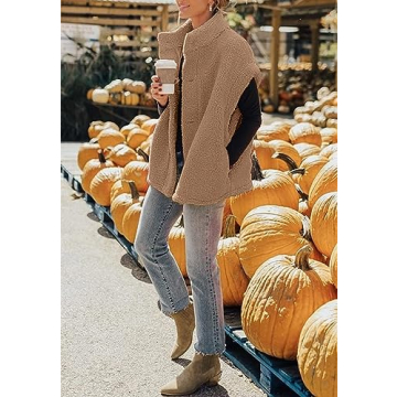 Stylish Women's Sherpa Fleece Vest for Winter Warmth