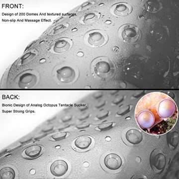 TEESHLY Non-Slip Bath Mat - Comfort and Safety 39x16