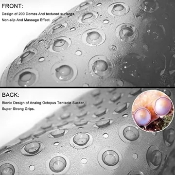 TEESHLY Non-Slip Bath Mat - Comfort and Safety 39x16