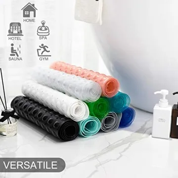 TEESHLY Non-Slip Bath Mat - Comfort and Safety 39x16