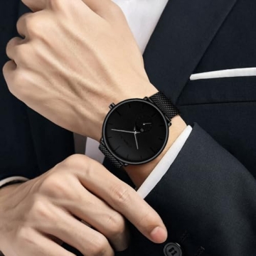 Ultra-thin Minimalist Waterproof Watch for Men
