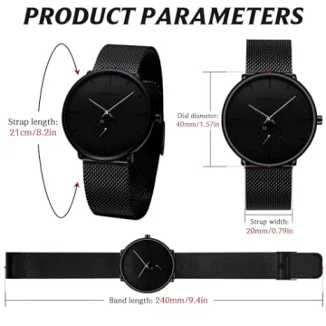 Ultra-thin Minimalist Waterproof Watch for Men