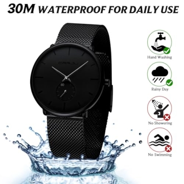 Ultra-thin Minimalist Waterproof Watch for Men
