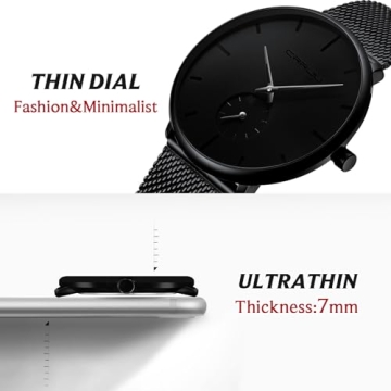 Ultra-thin Minimalist Waterproof Watch for Men