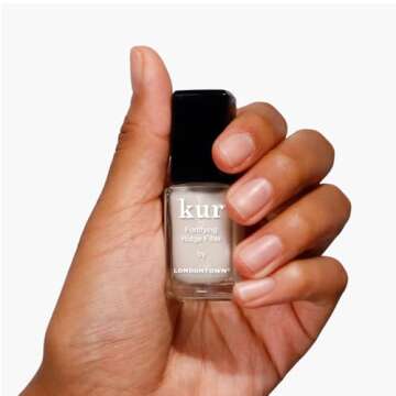 LONDONTOWN Kur Nail Ridge Filler - Smoother - Strengthener - Filler for Damaged Uneven Nails - Forti...