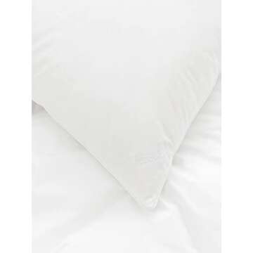 BOLL & BRANCH Down Alternative Pillow – Luxury 100% Organic Cotton Shell