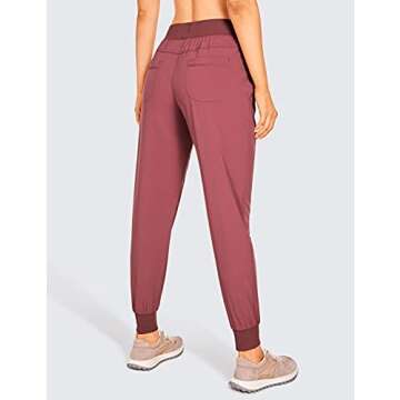 CRZ YOGA Women's Lightweight Workout Joggers - Versatile & Stylish Joggers with Pockets in Misty Mer...