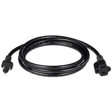 Amazon Basics Indoor Extension Cord, 13 Amps, 125V, 6 Foot, Black