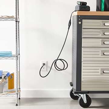 Amazon Basics Indoor Extension Cord, 13 Amps, 125V, 6 Foot, Black