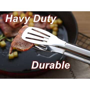 Serving Tongs Kitchen Tongs,Buffet Tongs, Stainless Steel Food Tong Serving Tong,9 inch（4 Pack)