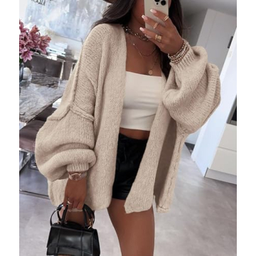 PRETTYGARDEN Women's Oversized Cardigan for Stylish Comfort