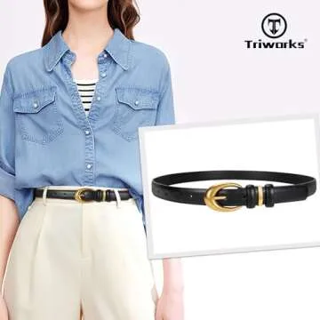 TRIWORKS Women Leather Belt for All Occasions Online