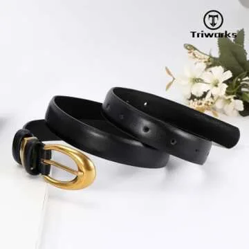 TRIWORKS Women Leather Belt for All Occasions Online