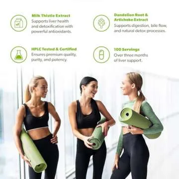 SAN’s Liver Support Matrix - Liver Cleanse Detox & Repair Formula - Herbal Liver Support Supplement with Milk Thistle, Dandelion Root and Artichoke Extract - Silymarin Milk Thistle 100 Capsules