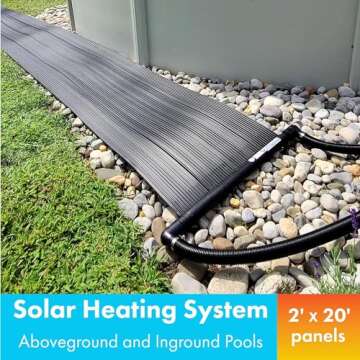 SunHeater Solar Heater, Includes One 2’ x 20’ Panel (40 sq. ft.), 10-Year Warranty – Heating S...