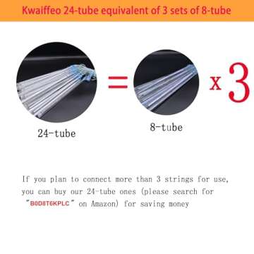 Halloween Decorations Outside, Kwaiffeo Waterproof Orange Meteor Shower Lights for Halloween Decorations Outdoor, 8-Tube Falling Rain Lights for Fall Decor Autumn Decoration Thanksgiving Yard, UL Plug