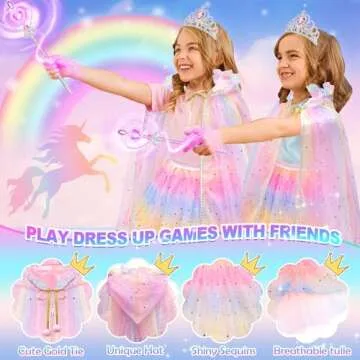 BYHTTKIGM Kids Princess Dress Up Costumes for Girls