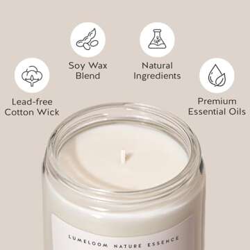 LUMELOOM Pumpkin Candle - Perfect Autumn Gift for All