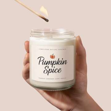 LUMELOOM Pumpkin Candle - Perfect Autumn Gift for All