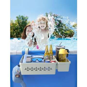 SUMMERBUDDY 2024 Upgrade Poolside Storage Basket Set
