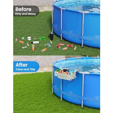 SUMMERBUDDY 2024 Upgrade Poolside Storage Basket Set